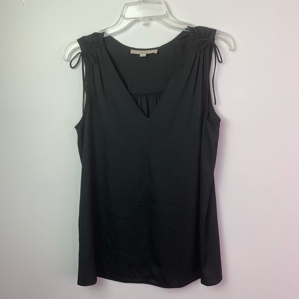 Ann Taylor Loft sleeveless Blouse SZ Small EUC
